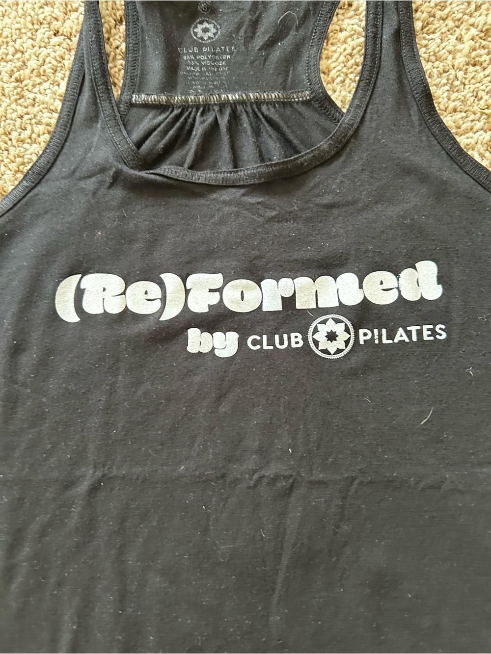 Club Pilates (Re)Formed Black Racerback Tank - Picture 2 of 3